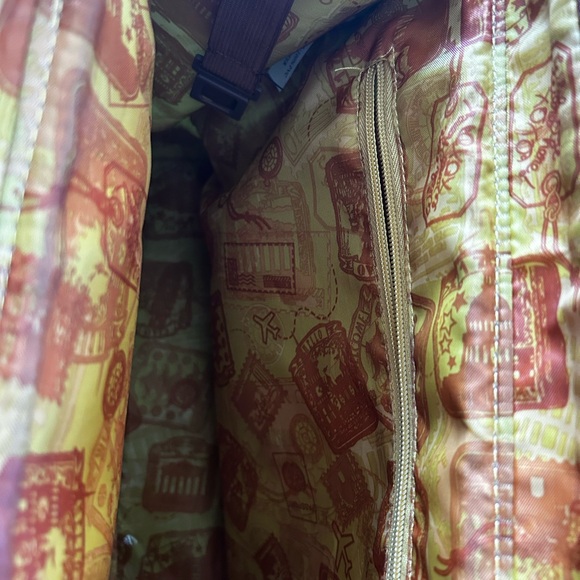 Turquoise and Brown Travel Luggage Set - Picture 11 of 16